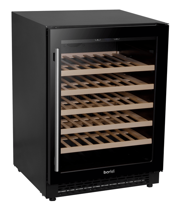 Baridi 54 Bottle Wine Cellar Fridge With Digital Touch Screen Controls, Black - DH78