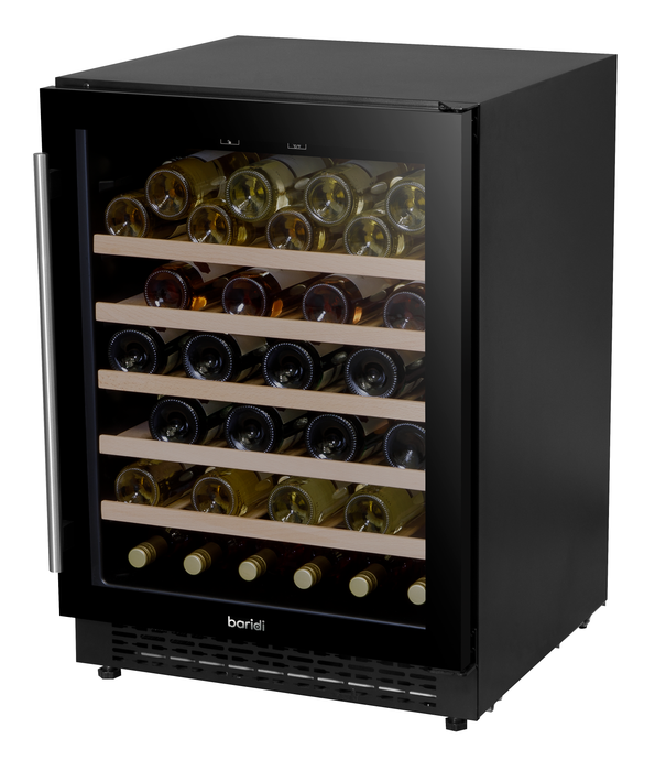 Baridi 54 Bottle Wine Cellar Fridge With Digital Touch Screen Controls, Black - DH78