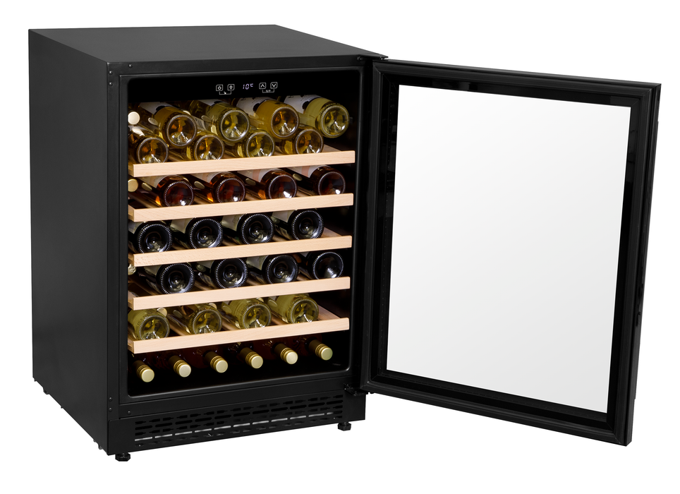Baridi 54 Bottle Wine Cellar Fridge With Digital Touch Screen Controls, Black - DH78