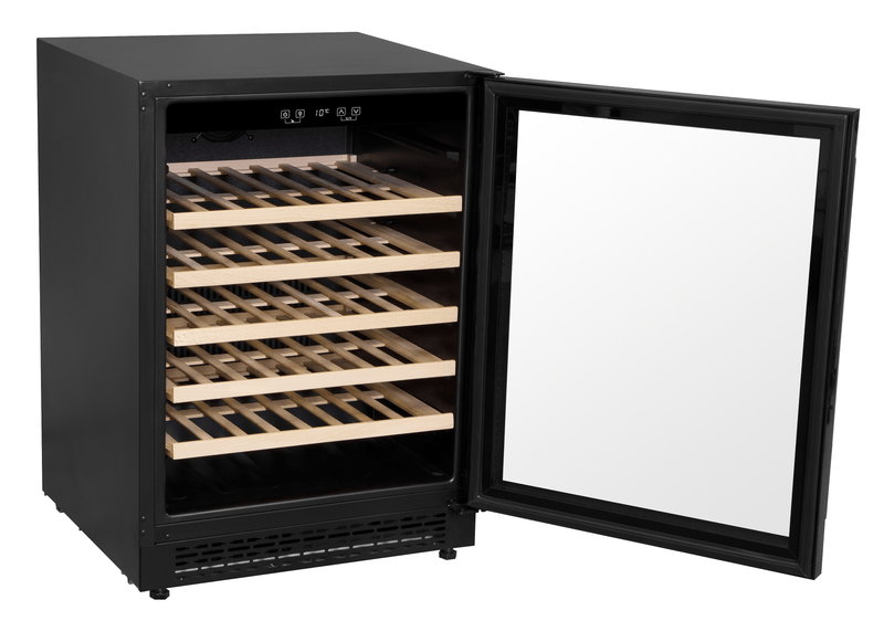 Baridi 54 Bottle Wine Cellar Fridge With Digital Touch Screen Controls, Black - DH78