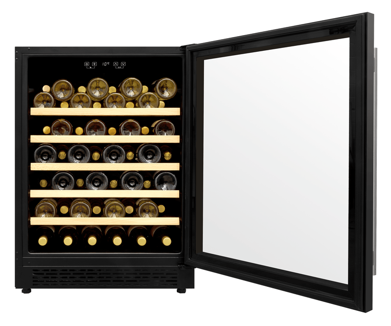 Baridi 54 Bottle Wine Cellar Fridge With Digital Touch Screen Controls, Black - DH78