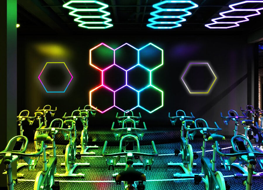 Hexagon Lighting RGB 5 Grid System