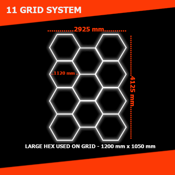 Hexagon Lighting 11 Grid System