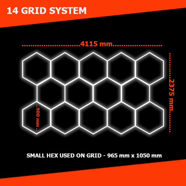 Hexagon Lighting 14 Grid System