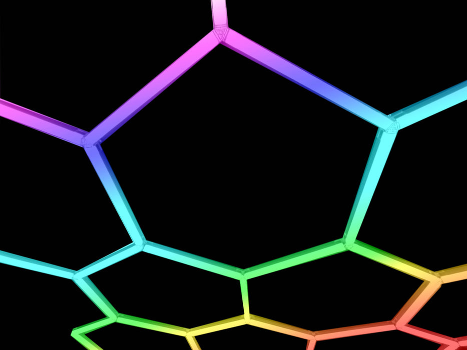 Hexagon Lighting RGB 4 Grid System Long