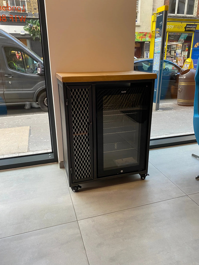 RSD Furniture Slim Drinks Cabinet Coffee Station on wheels