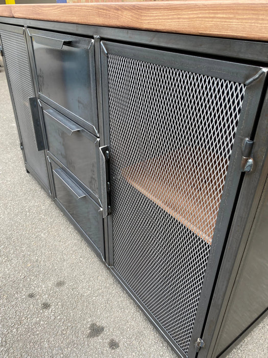 RSD Furniture Industrial sideboard cabinet with drawers