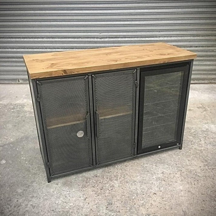 RSD Furniture Industrial sideboard with fridge - Drinks Cabinet - Home Bar