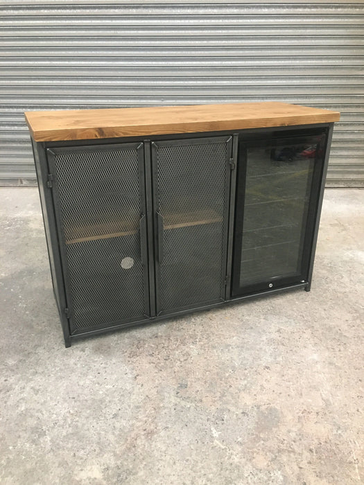 RSD Furniture Industrial sideboard with fridge - Drinks Cabinet - Home Bar