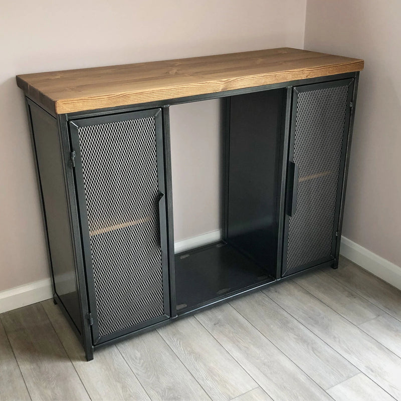 RSD Furniture Industrial Drinks Cabinet Sideboard with integrated beer fridge