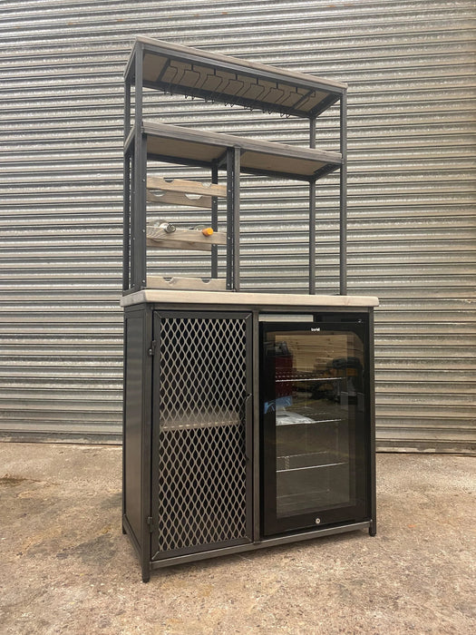 RSD Furniture Tall Drinks Cabinet with wine rack